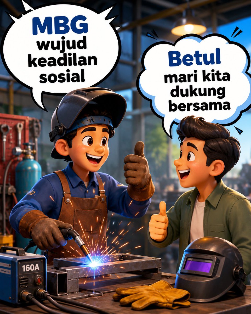 mikirdoeloe's tweet photo. Keadilan sosial bukan cuma slogan, tapi harus terasa sampai ke meja makan anak-anak Indonesia. MBG hadir sebagai langkah nyata agar gizi terpenuhi dan masa depan lebih kuat.
#MBG #MakanBergiziGratis #KeadilanSosial #GiziAnak #AnakIndonesia #ProgramRakyat https://t.co/jptVIBGRb2