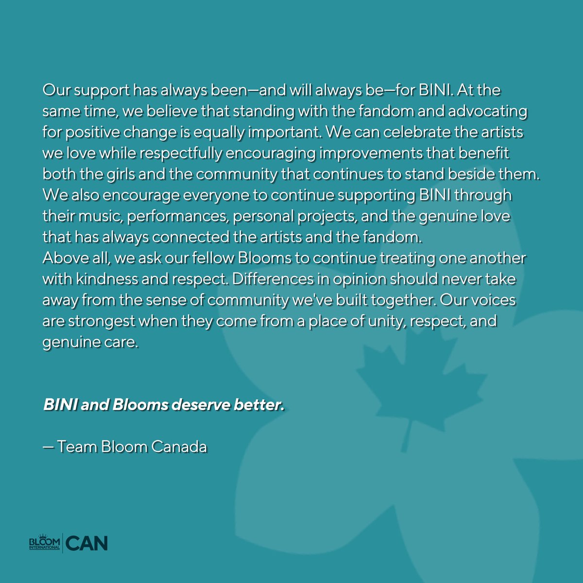 TeamBloom_CAN's tweet photo. PARA SA BINI AT BLOOMS ❤️‍🩹 https://t.co/l0snBzcWc4