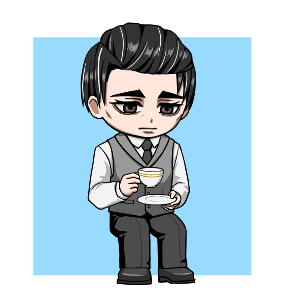 mori_zuiun's tweet photo. 推しオベリク企画  
『紅茶を嗜むDNTオベ』 https://t.co/k6cnzCqT7u