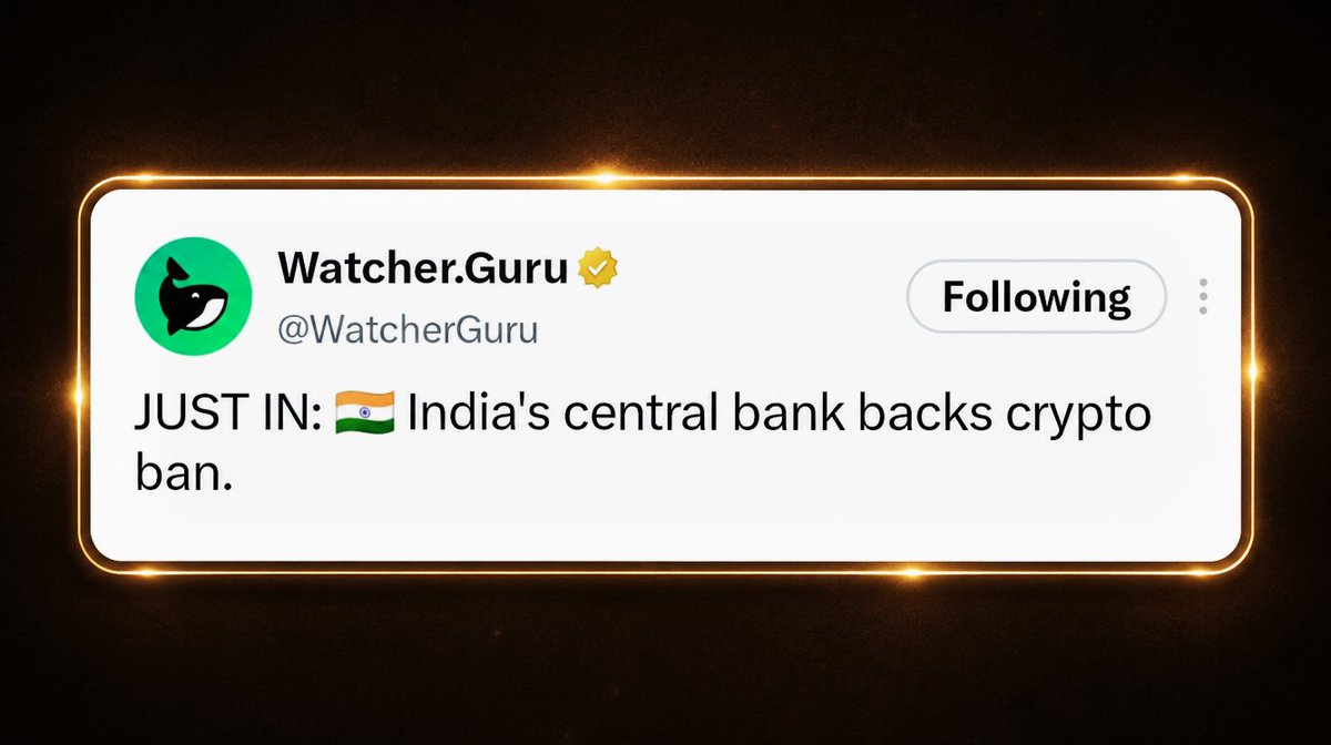 PriyanshuPriyaj's tweet photo. The Indian government is reportedly planning to ban crypto. 🙀

But there's no need to panic. It might not be as bad as people think.

What can the government do ?

> Ban or block CEXs (Centralized Exchanges) for Indian users.

- We have DEXs.

> Block crypto websites.

- We have VPNs.

> Restrict buying crypto via banks, UPI, debit/credit cards.

- IYKYK 😉

📌 Bonus: If crypto gets banned, maybe those heavy taxes disappear too. 👀

>> Bitcoin doesn't ask any government for permission.

>> That's the Decentralisation 💆