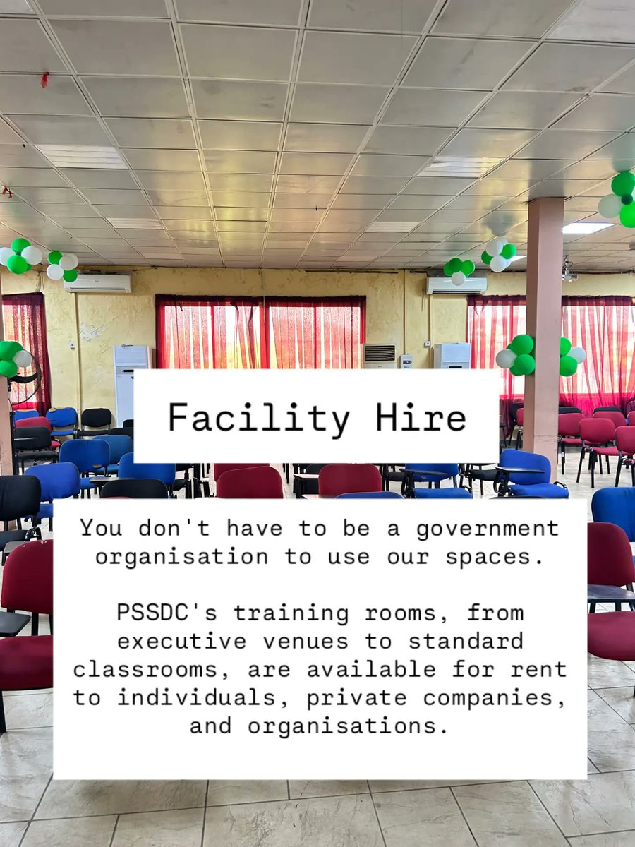 PSSDCMagodo's tweet photo. Most people know @PSSDC as a government training centre. But there's a lot more happening than you might think.
See 3 offerings that are open to you, whether you're in the public or private sector.
#PSSDC #LagosState #DidYouKnow #CapacityBuilding
@Mr_JAGs @followlasg @kunmiAM https://t.co/JaKitjGlxf