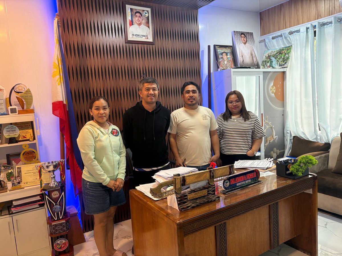 TreborAsia's tweet photo. Thank you Honorable Mayor Antonio G. Fungan Jr. for accomodating TreborAsia Insurance Adjustment Services' Khryzelle Mae Abad during the courtesy call at the Municipality of Lake Sebu, Cotabato https://t.co/DTvN2DJme6