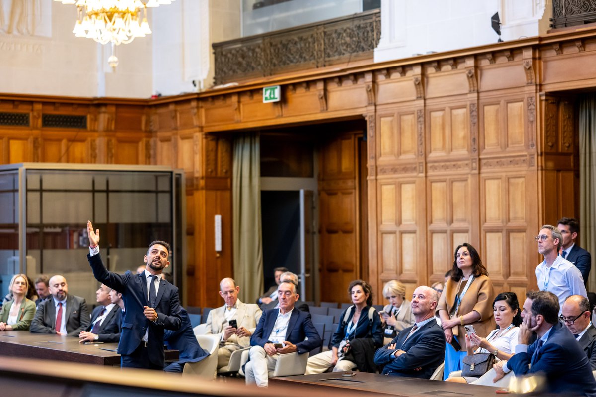 CIJ_ICJ's tweet photo. NEWS: A group of parliamentarians from @OSCE participating States, attending the annual OSCE Parliamentary Assembly held in The Hague, visited the #ICJ yesterday. The parliamentarians received a guided tour of certain rooms used by the Court in the Peace Palace. https://t.co/6w3kkJjFS5