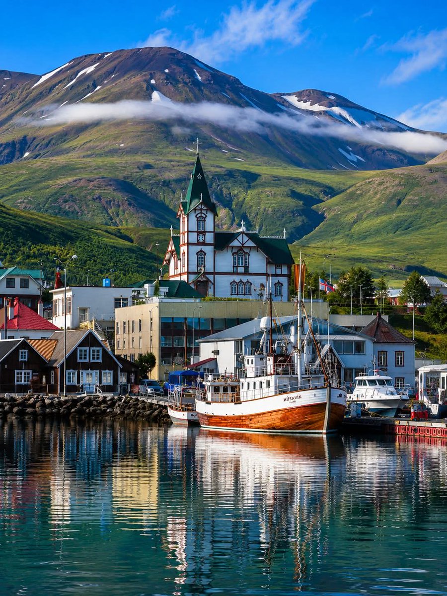 WORLDCITYXjs's tweet photo. Húsavik, Iceland 🇮🇸 https://t.co/5LcPbxlD0Q