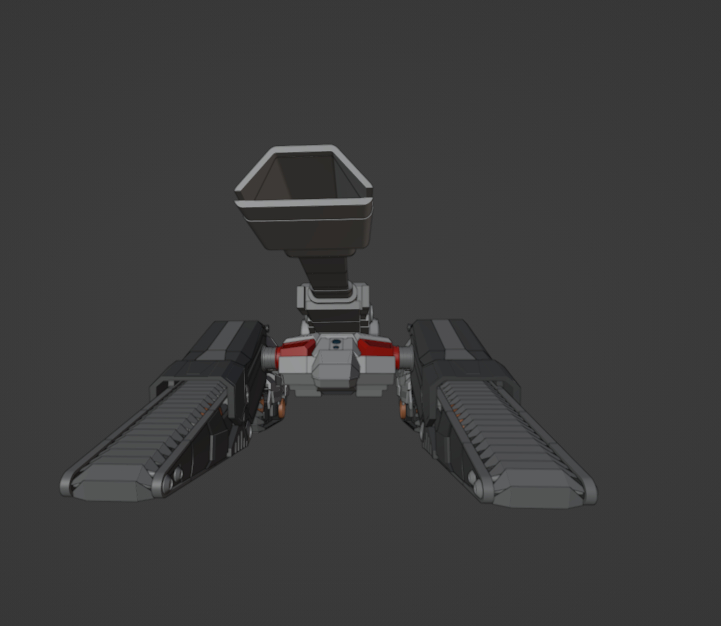 PaulGaming319's tweet photo. And the alt mode is finally complete, the tank tracks are rigged to rotate along the curve to simulate movement.

#Transformers #Blender3d #characterdesign https://t.co/43bRX2VSLf