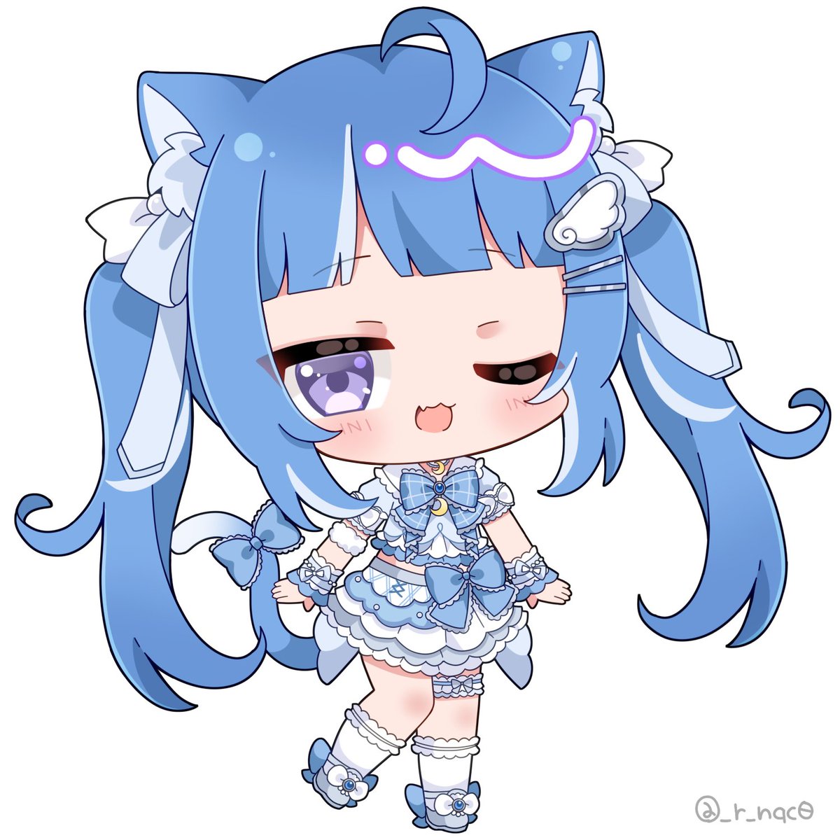 _r_nqc0's tweet photo. 新衣装ろあちゃん～💙
フリルたくさんで描くの楽しかった！
#ろあのお絵かき https://t.co/3JkaI4SsIl