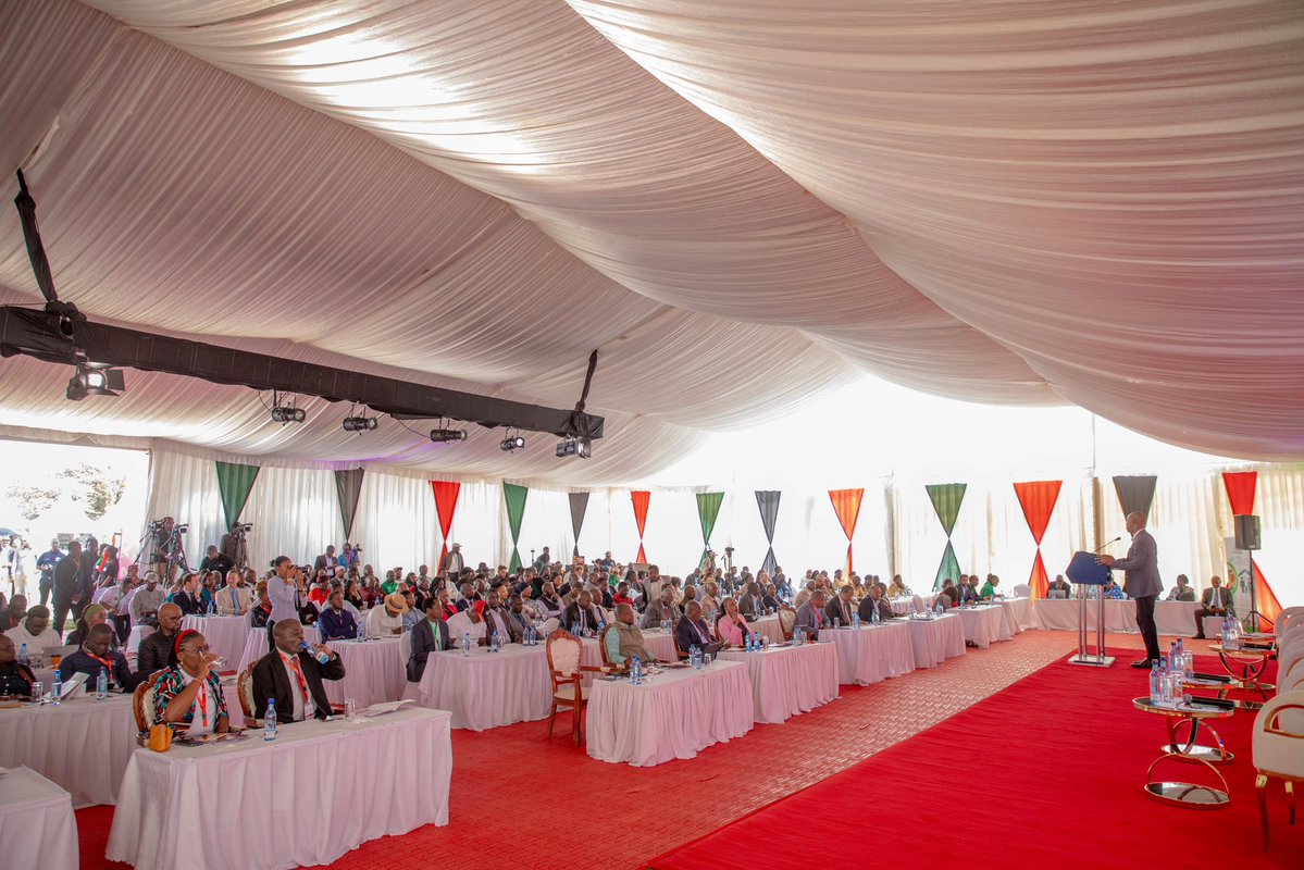 jmueke's tweet photo. Kenya's livestock sector is ready for its next chapter. 

We have opened the Kenya Meat Conference to bring together stakeholders across the value chain to chart a practical roadmap for commercialising the sector, growing exports, strengthening competitiveness, and creating greater value for our farmers. 

#FutureOfMeatKe #TransformingKenyaMeat