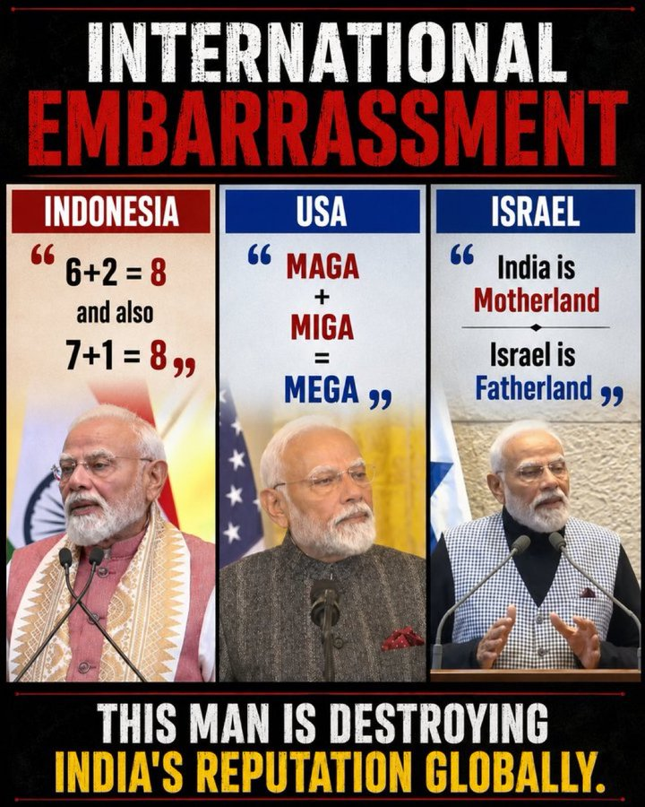 mukeshbudharwi's tweet photo. काश मोदी जी, आपने थोड़ा-बहुत पढ़ लिया होता तो भारत की इतनी बेइज़्ज़ती न होती। 
और आपने सलाहकार भी ऐसे पाल रखे हैं जो आपको इस तरह की हरकतें करने से रोकते नहीं। 
और चापलूसों की तो बात ही क्या कहें वे तो आपके इन घटिया बयानों को भी इतिहास में स्वर्णिम अक्षरों में दर्ज़ करवाने का दावा कर रहे हैं।