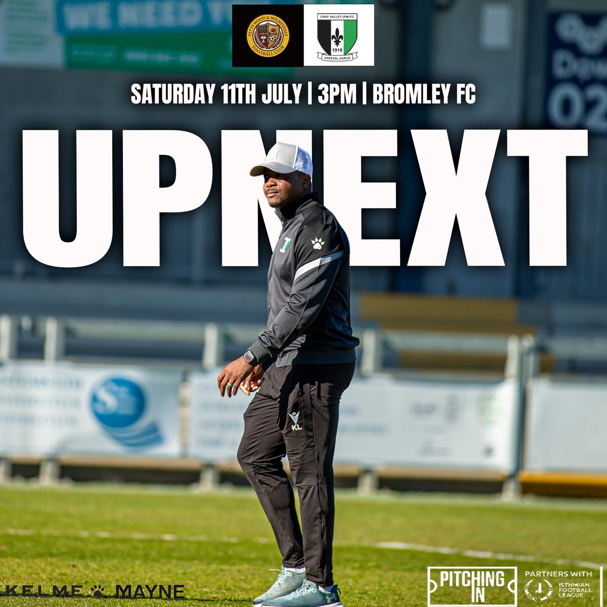 CrayValleyPM's tweet photo. ⏳ Not long to go...

The Millers are in action this Saturday as Kevin Lisbie's side begin preparations for the new campaign with a pre-season trip to face Petts Wood &amp; Holmesdale

📍 Bromley FC (Pitch 2)
🆚 @PWH_FC 
📅 Saturday 11 July
⏰ Kick-off: 3:00pm

#WeAreSE9 🟢⚪ https://t.co/OXw0xxV2Z0