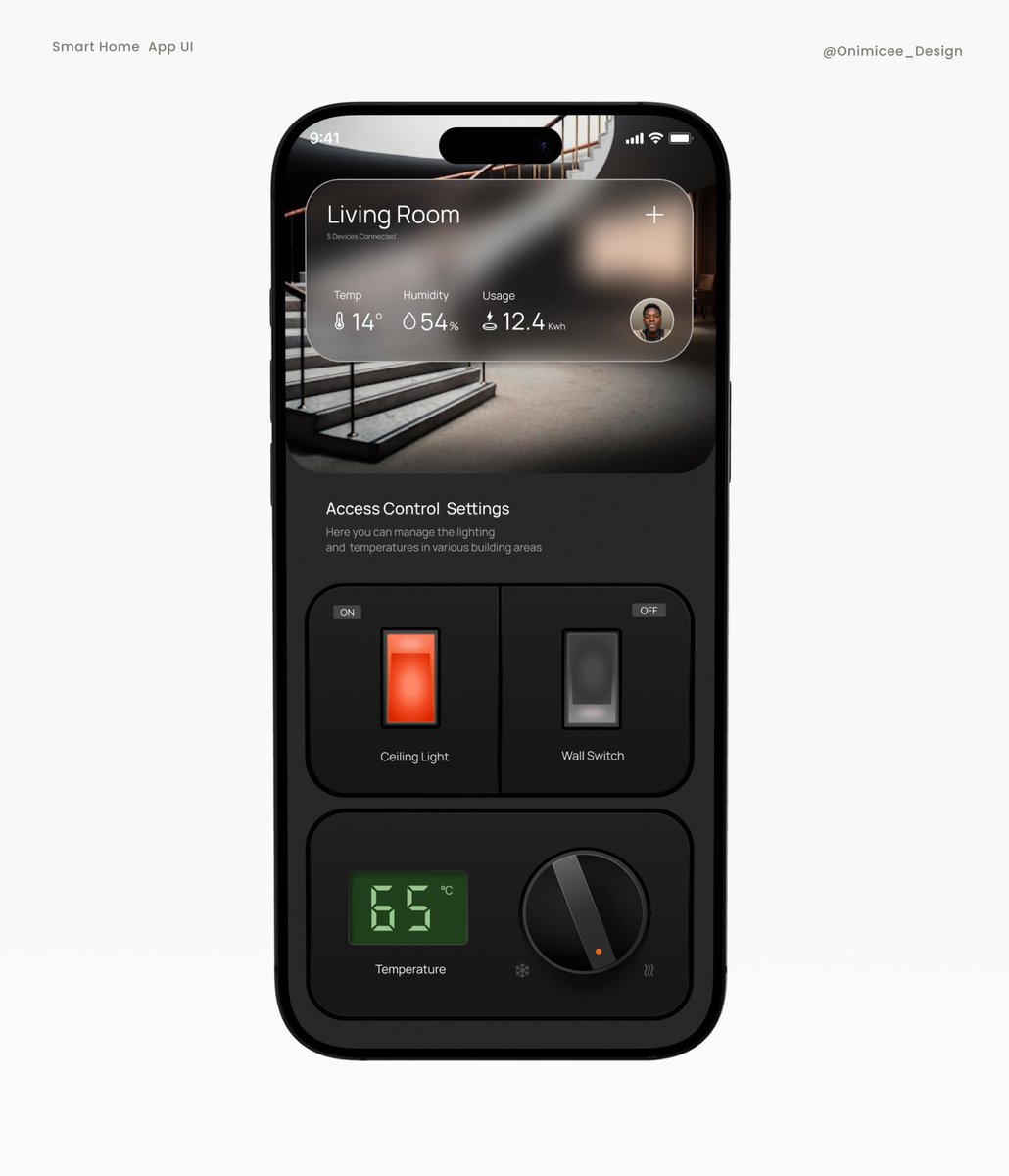 Onimicee_Design's tweet photo. Design can be reimagined endlessly💫

Designed a Skeuomorphic smart home app!
Loads in 4k! https://t.co/vxjs6Ap8wz