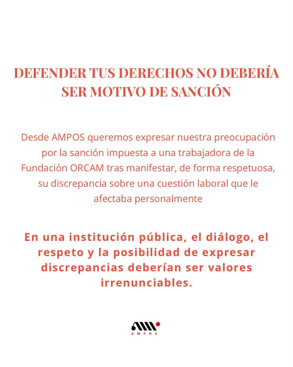 mediosfscccoo's tweet photo. 📢 Todo nuestro apoyo y solidaridad con la compañera de la Fundación Orquesta y Coro de la Comunidad de Madrid y con @amposmusicos. Porque defender tus derechos laborales nunca debería ser motivo de sanción 🔥. 
https://t.co/ejfQ58RlrO

#AMPOS #FundaciónORCAM #DerechosLaborales #LibertadSindical #EstadoDeDerecho