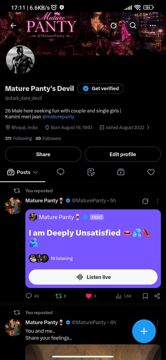 dark_dare_devil's tweet photo. Hiollloo 🥵🥵🥵🥵🥵🥵 @MaturePanty https://t.co/yOuikgB76A