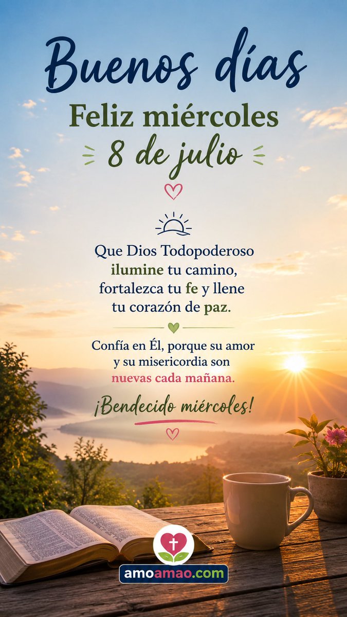 yoamoamao's tweet photo. Que Dios te conceda un día lleno de esperanza, sabiduría y muchas bendiciones. https://t.co/tqj71pLgg6