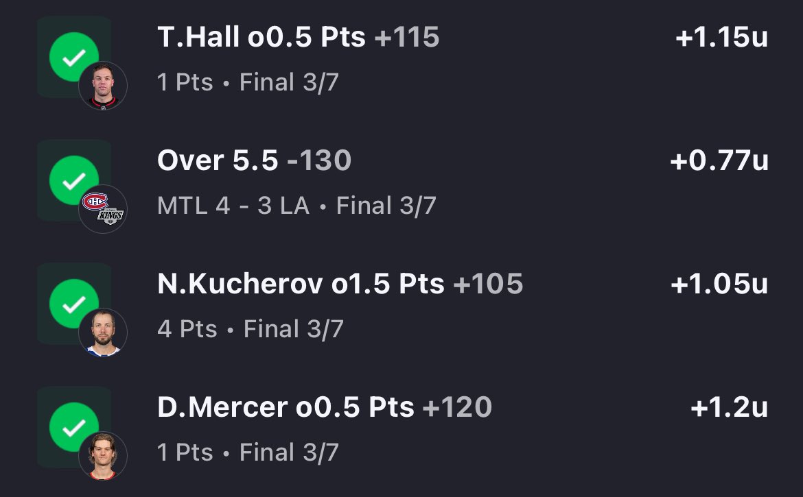 CodyPucks's tweet photo. 91 days until a new NHL season!!!

My favorite #91 is Dawson Mercer. So trustworthy. On 3/7, he scored a PP goal at the end of the first period for a +120 hit to get us going.

It ended up being a pretty good day overall too! 🧹🧹🧹🧹 https://t.co/OzuvE8Nsjr
