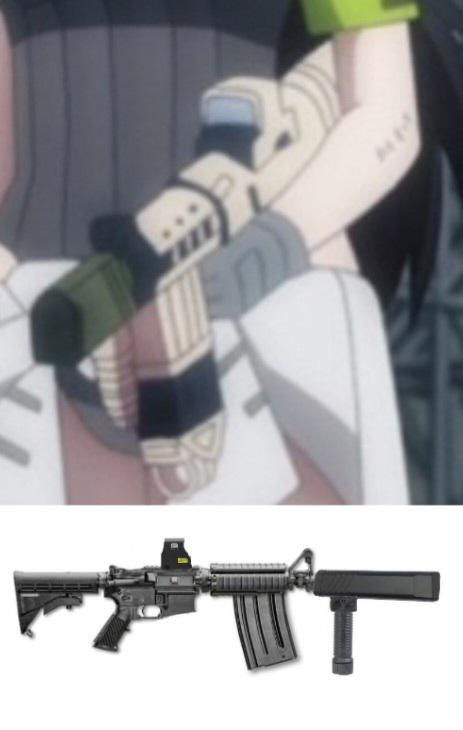 BattleSquire90's tweet photo. The GFL anime had a real banger of a gun.  That’s suppose to be a M4 btw. https://t.co/yn85QAL4r2