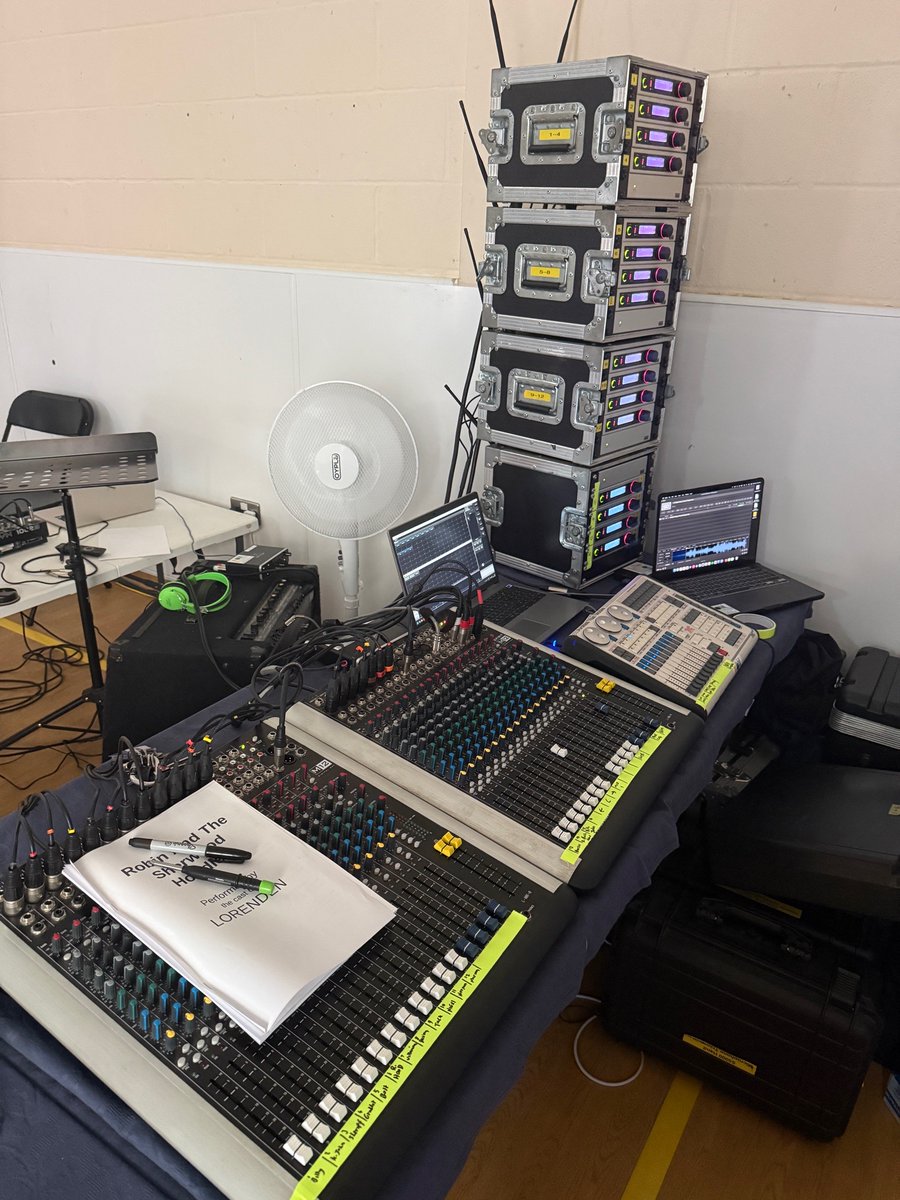 mattstephensav's tweet photo. Today we have the pleasure to sound for a a school play of Robin and the Sherwood Hoodies.  Only a few radio mics! https://t.co/CleqA0Y81V