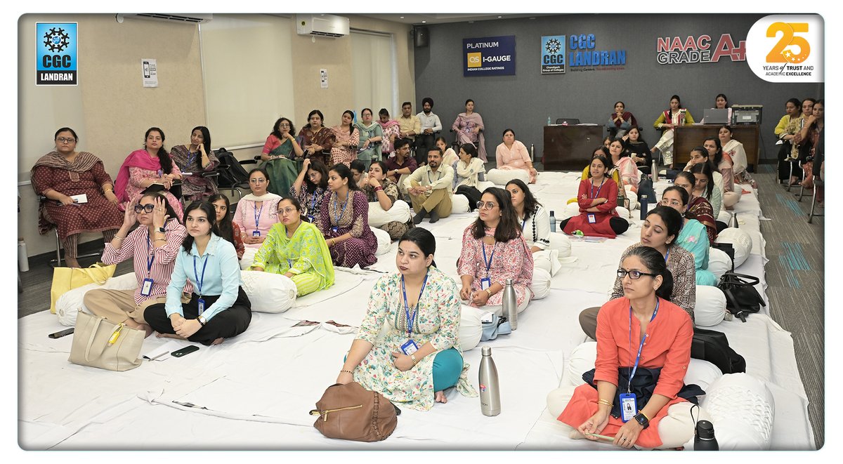 CGCPunjab's tweet photo. CEC, CGC Landran proudly inaugurated the 3-day Faculty Development Program on Universal Human Values-I (UHV-I) under AICTE NCCIP, bringing together 63 participants for a journey of self-exploration, holistic learning, and value-based education.

#CGCLandran #AICTE #NCCIP #FDP https://t.co/7HpoPe83KK