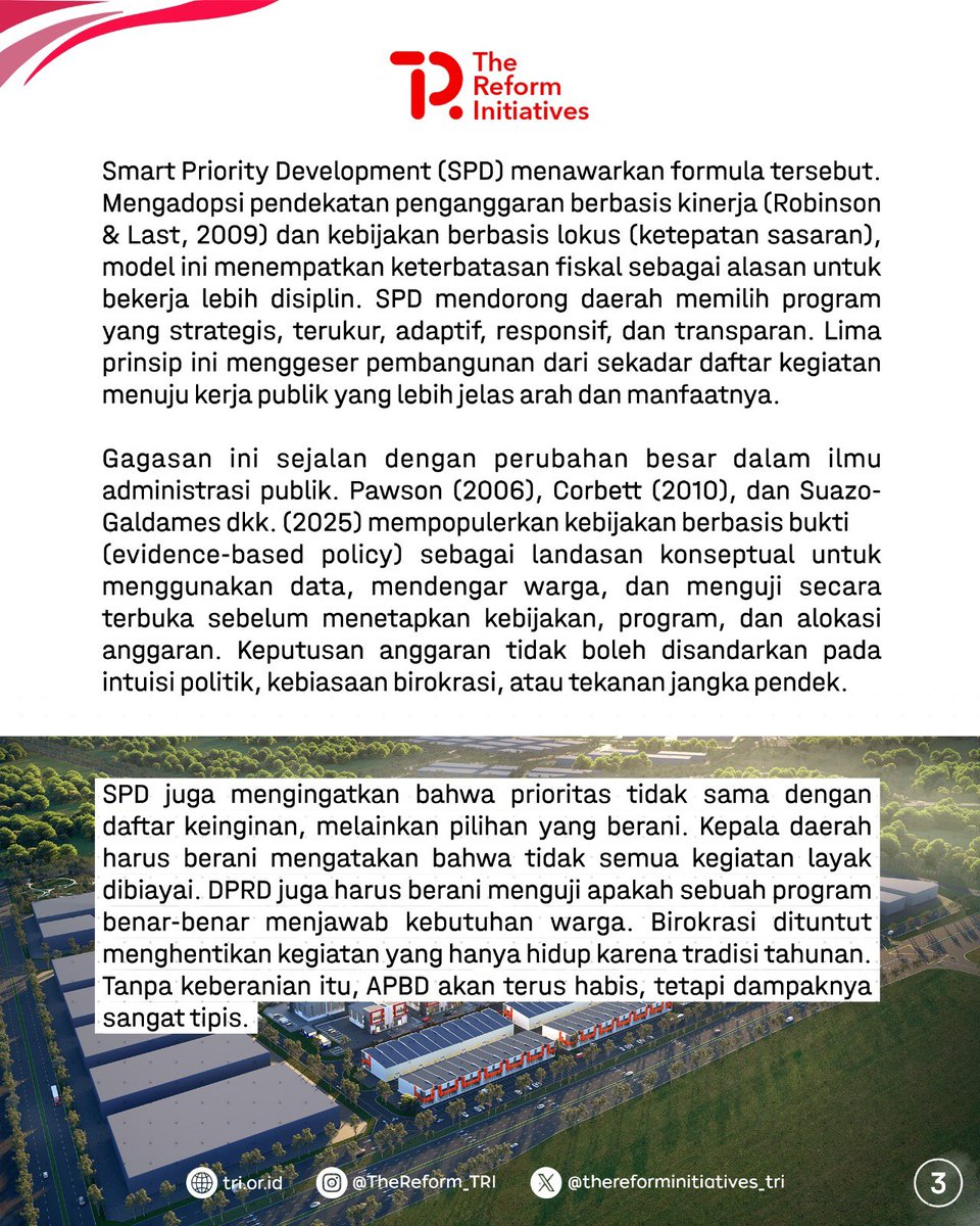 TheReform_TRI's tweet photo. Ruang fiskal daerah kian sempit, namun tuntutan publik tidak ikut mengecil. Sekolah tetap membutuhkan perbaikan, Puskesmas menunggu peningkatan mutu layanan, dan jalan desa/kabupaten menentukan hidupnya gerak ekonomi warga. https://t.co/IaHgkWXErZ