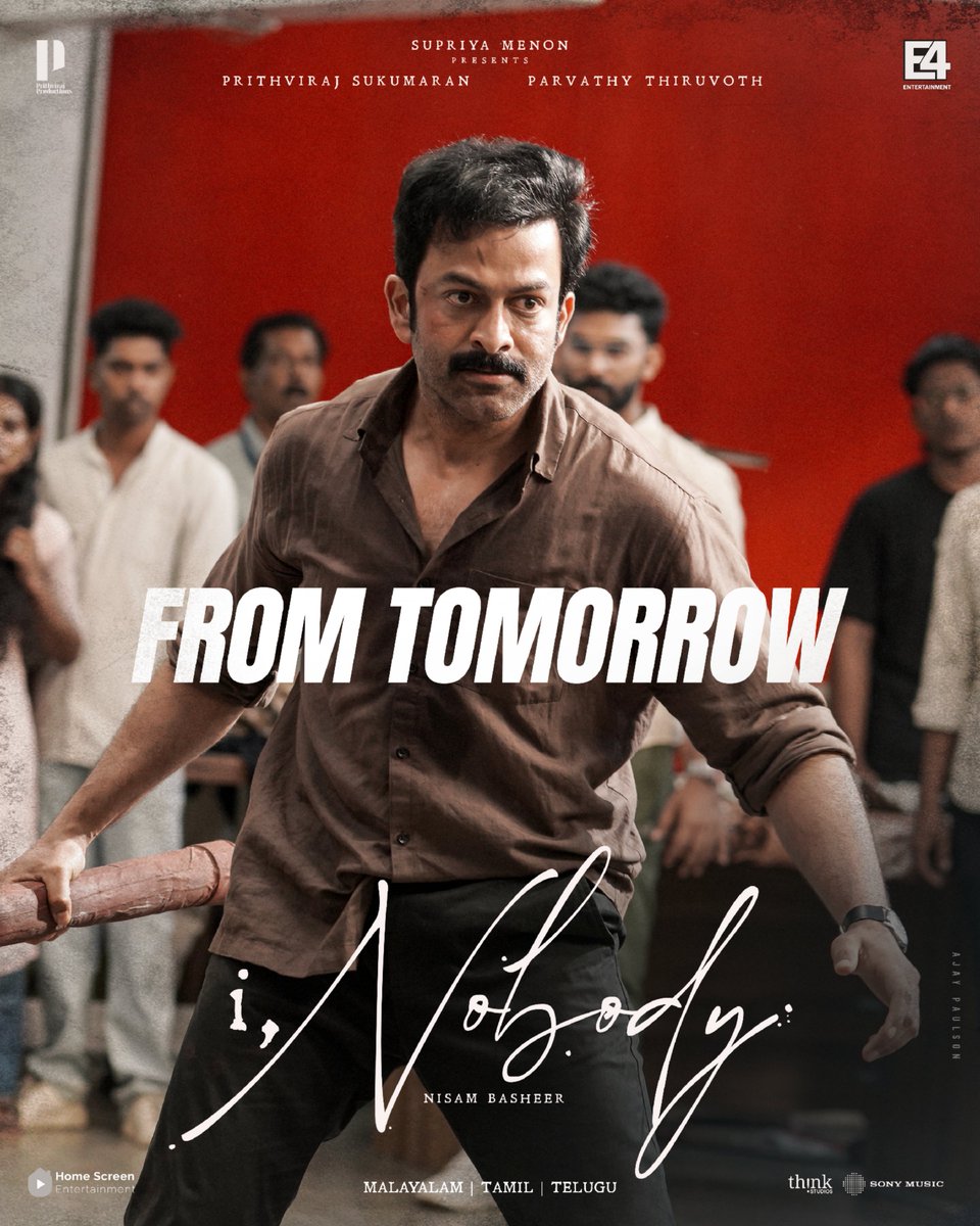 10gMedia's tweet photo. In theatres across the world from tomorrow

Book your Tickets Now: https://t.co/ojYl7MnKaX

https://t.co/a59daqRbmc

#INobody #ANobodyLikeYou #EveryNobody https://t.co/jiLunlZVoM