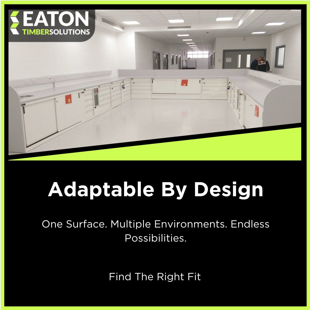 EatonTimber's tweet photo. One surface. Multiple applications.

Laminate Worktops Combine Durability, Practicality, And Design Flexibility.

Find Out More:
https://t.co/fu72jGqX1A

#EatonTimberSolutions #customworktops #bespokeindustrialworktops https://t.co/EACoQkev7g