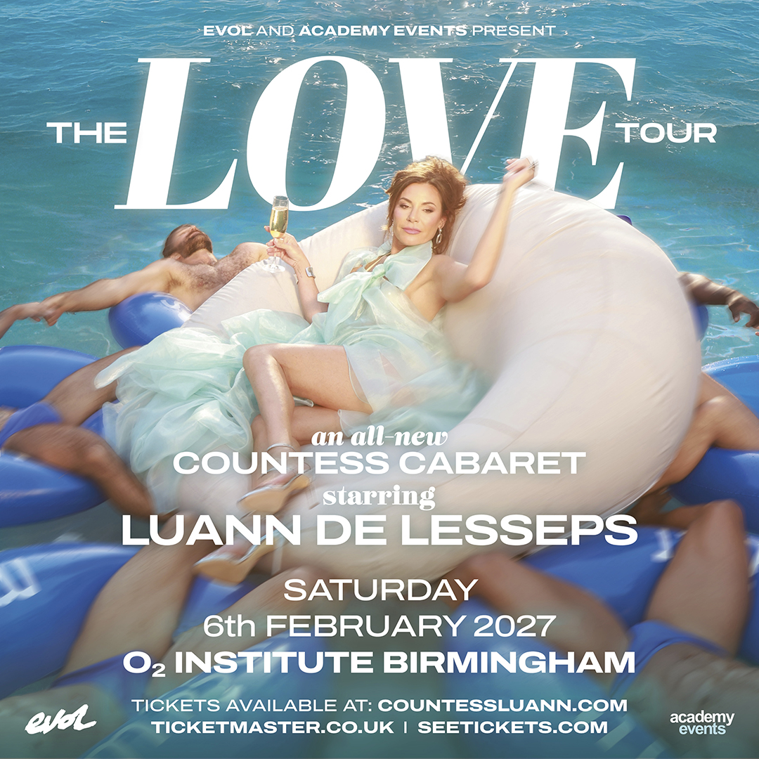 O2InstituteBham's tweet photo. Priority Tickets are available now for Gareth / Countess Luann - The LOVE Tour 👉 https://t.co/98tf1eDAVy https://t.co/tPAmGUnixX