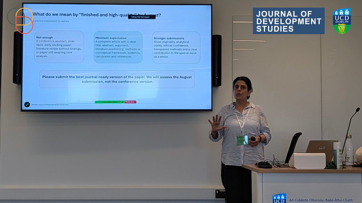 ucdpolitics's tweet photo. The Centre for Sustainable Development is pleased to announce that Dr Caitriona Dowd and Professor Supriya Garikipati have been appointed guest editors of a forthcoming special issue of the Journal of Development Studies, dedicated to the theme of Reimagining Development. https://t.co/tx6kMR05pA