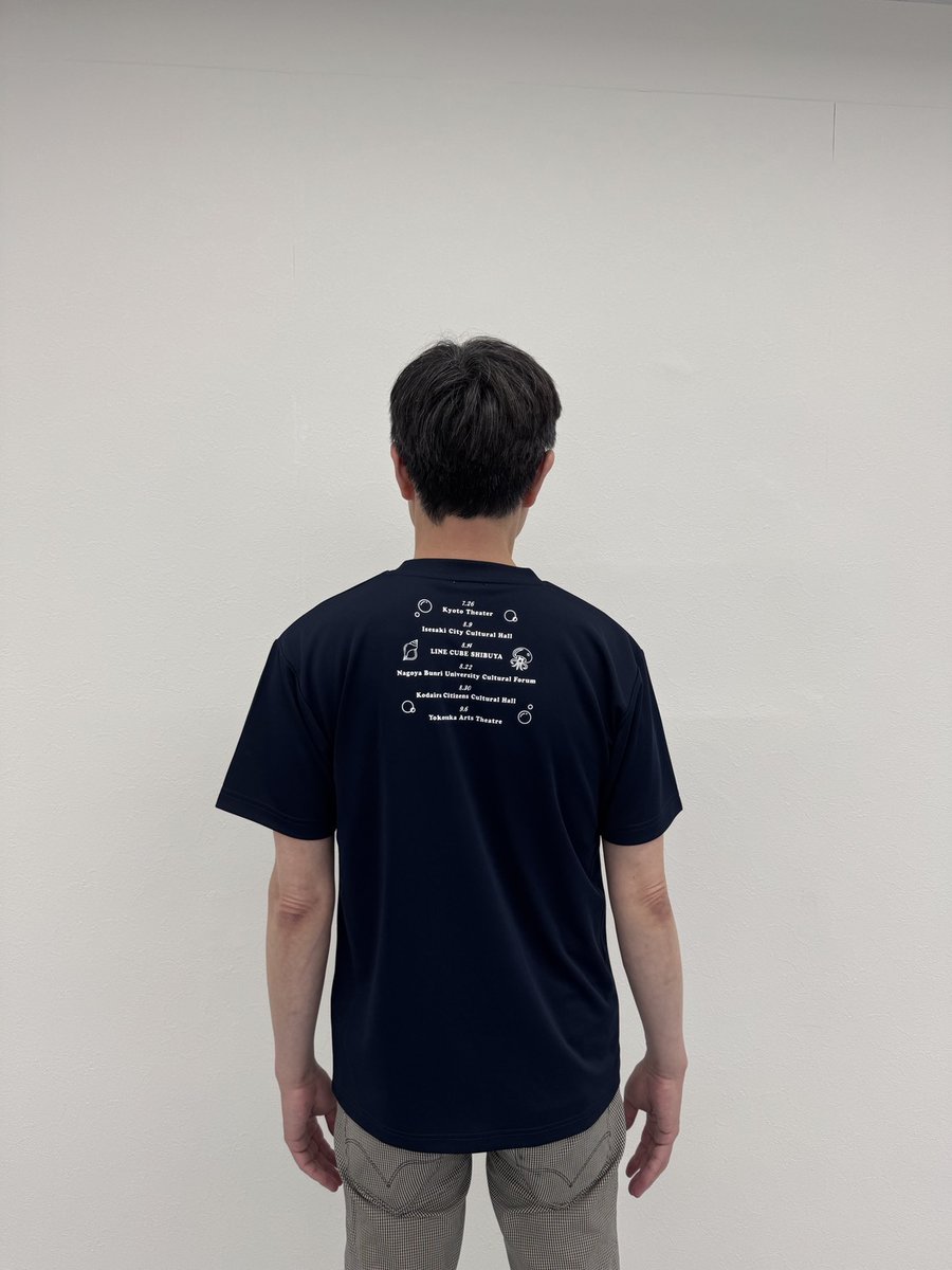 OY_A_Official's tweet photo. ●泡沫のマーメイド♡スポーツTシャツ（ネイビー）
＊スタッフ着用イメージ
（身長173cm 男性 Mサイズ着用） https://t.co/WsiMEy5yk9