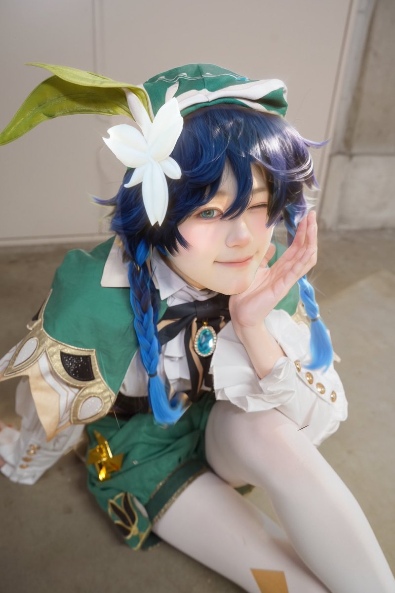 zeno_ozeno's tweet photo. #コスプレ✧#cosplay ───────────

　　　　　原神 ✦ genshin impact
                        ウェンティ✦ venti

────────────────────
#夜アコ #アコスタ池袋 #原神コスプレ https://t.co/DOfkPSIUlM