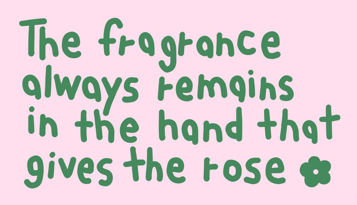 mamintzz's tweet photo. The fragrance always remains in the hand that gives the rose (づ๑•ᴗ•๑)づ💐 https://t.co/bl7iUyfzSu