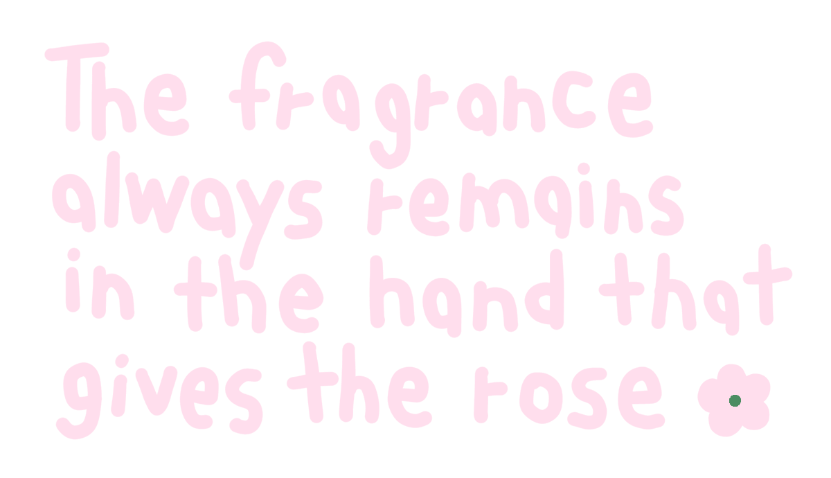 mamintzz's tweet photo. The fragrance always remains in the hand that gives the rose (づ๑•ᴗ•๑)づ💐 https://t.co/bl7iUyfzSu