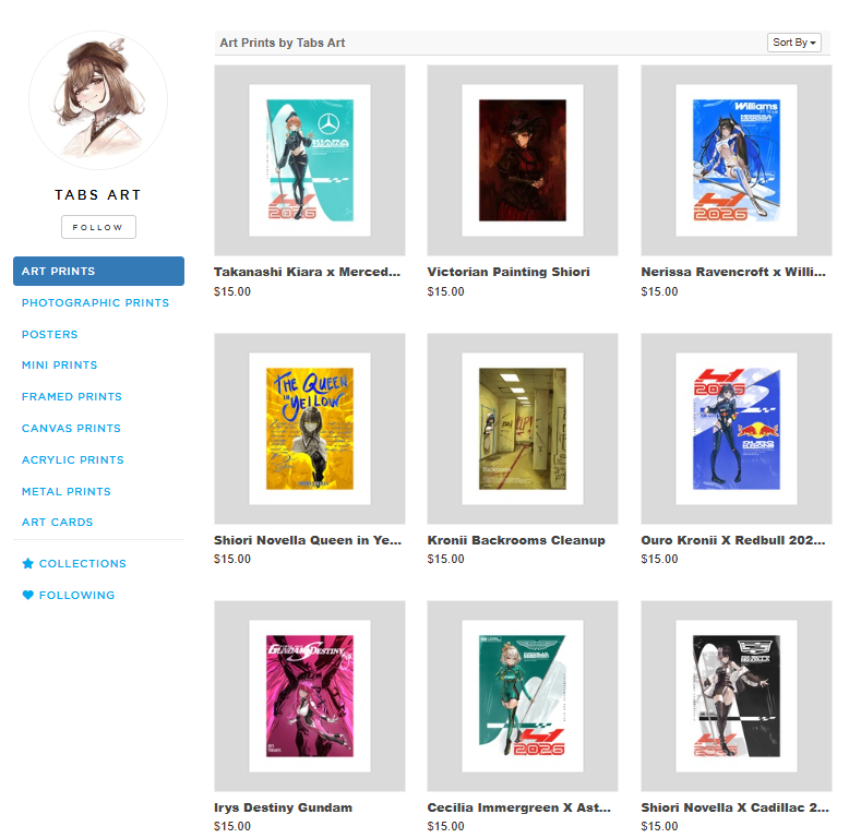 TabsArts's tweet photo. INPRNT SHOP OPEN NOW!
gonna add more art soon, but here's the first wave! check it out in the link below.
🔗⬇️ https://t.co/i5siQdE0vj
