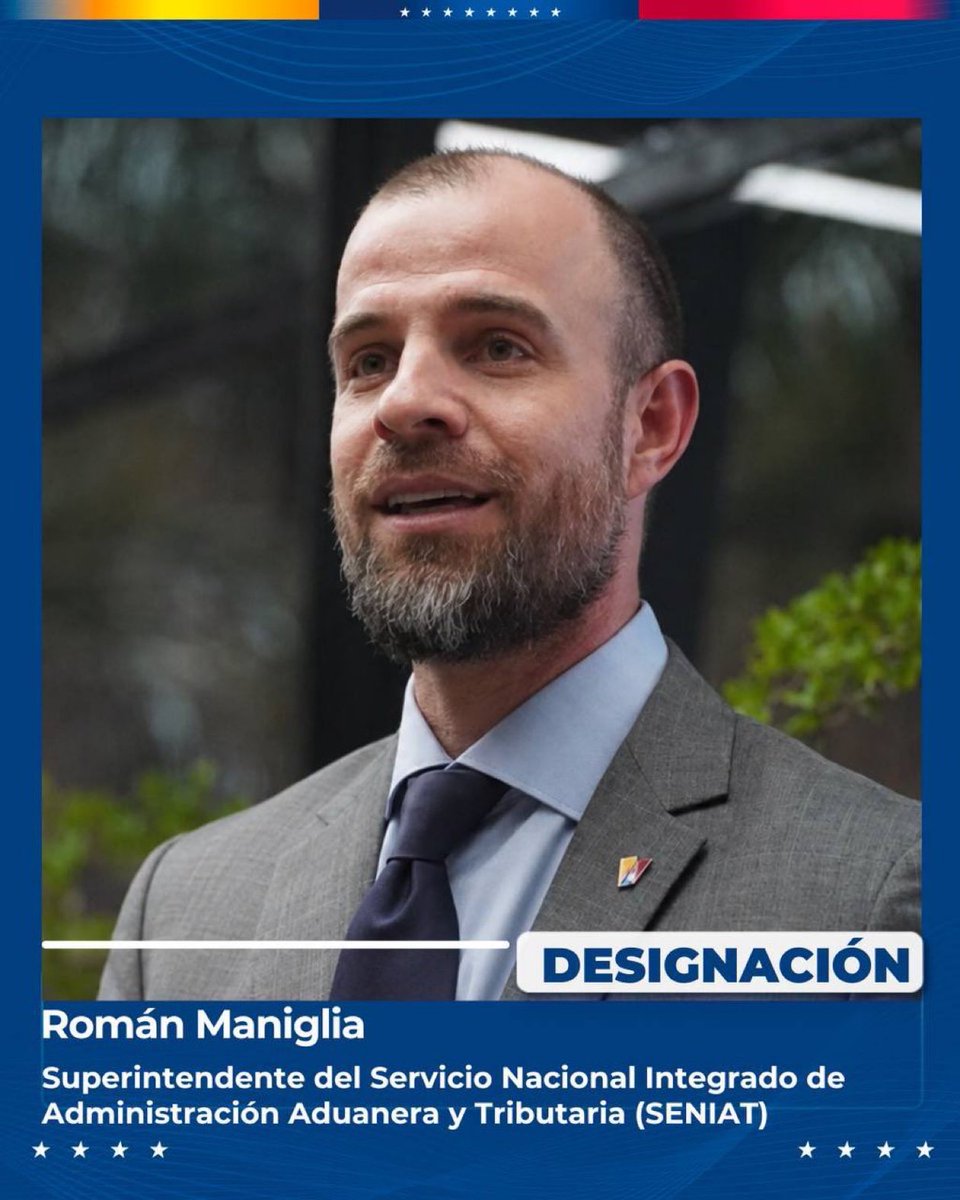 fabiandicosta's tweet photo. 🚨Delcy Rodríguez recicla la cúpula económica del chavismo con figuras ligadas a las familias más influyentes del régimen

♦️José David Cabello → Presidente de Pequiven. Hermano de Diosdado Cabello y exjefe del SENIAT durante 18 años.

♦️ Román Maniglia → Superintendente del SENIAT. Con 42 años, deja la presidencia del Banco de Venezuela. Es hijo del exministro de Defensa Ramón Maniglia e hijastro de Carmen Meléndez.

♦️ Calixto Ortega Sánchez → Presidente del Banco de Venezuela. Sobrino del exmagistrado del TSJ y exdiputado oficialista Calixto Ortega Ríos. Además, continuará como vicepresidente sectorial de Economía, concentrando dos de los cargos económicos más importantes del país.

♦️ Alejandro Puglia → Presidente del Centro Internacional de Inversión Productiva (CIIP). Ya era vicepresidente del organismo. Es hermano de Daniel Puglia Costas, esposo de una de las hijas de Vladimir Padrino López, en una boda que fue ampliamente conocida por su lujo. En 2020 fue detenido por el SEBIN y posteriormente liberado.

Los nuevos nombramientos vuelven a evidenciar el peso de los vínculos familiares y las redes de poder dentro de la estructura del chavismo.