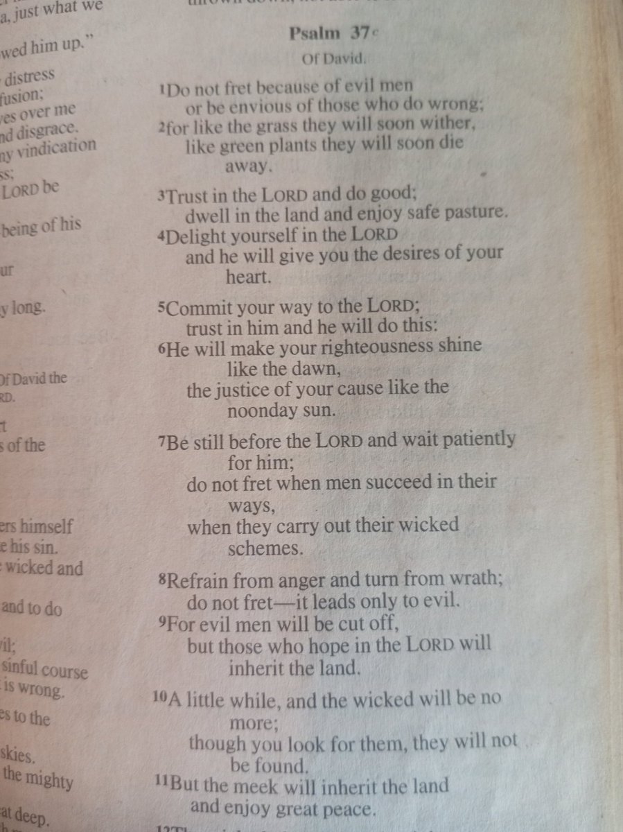 Willash999's tweet photo. Psalm 37 https://t.co/OUdN41NS3V