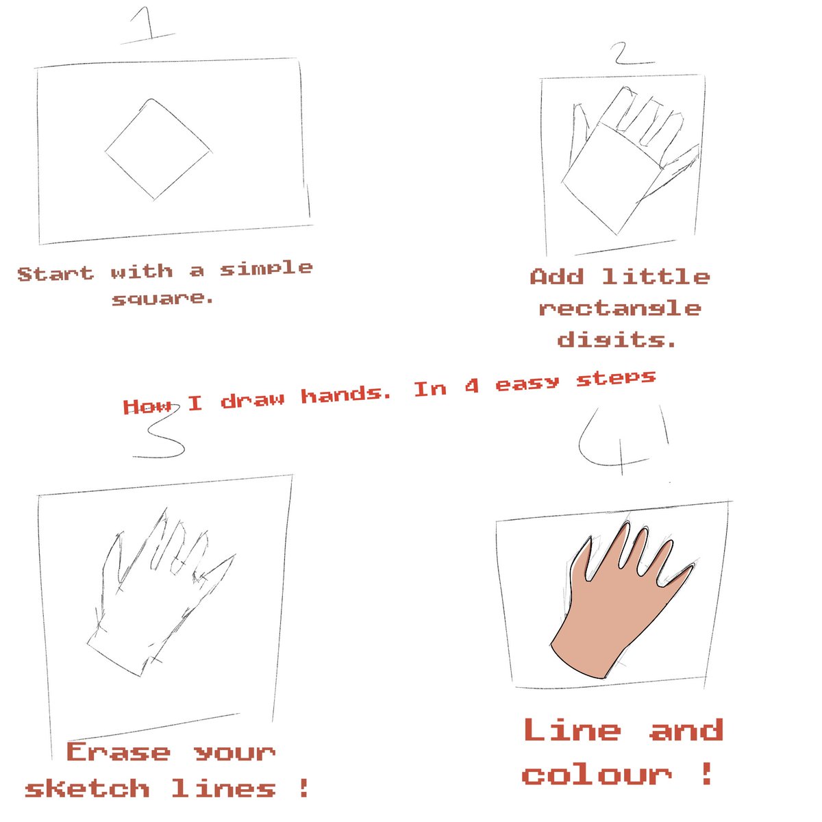 YandereSkitty's tweet photo. #artisttips
#digitalart
How I draw my hands. https://t.co/wJVhTX1T8t