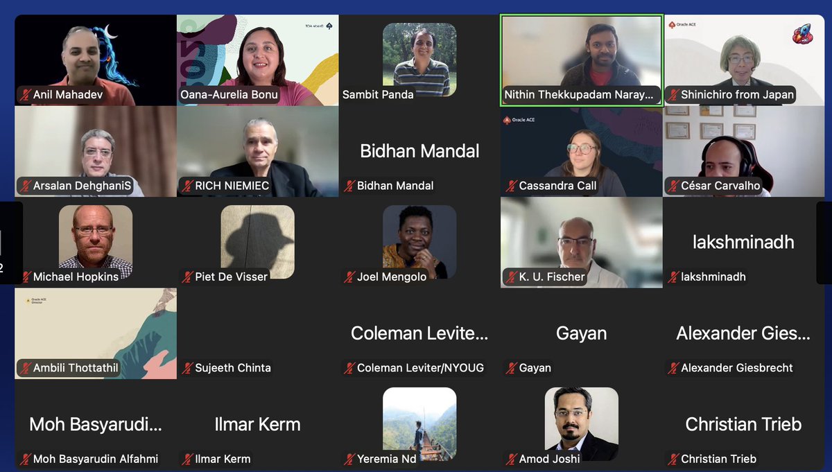oracleace's tweet photo. 🚀 Thank you to everyone who joined our July Oracle ACE Product Overview session: Accelerate your Applications with Oracle True Cache!

It was a fantastic session exploring how Oracle True Cache helps modern applications achieve low-latency, high-throughput performance while reducing database load—all with minimal application changes.

A big thank you to our featured speaker, Nithin Thekkupadam Narayanan, for sharing valuable insights, practical use cases, and the architecture behind Oracle True Cache. 👏

And thank you to everyone who attended, asked thoughtful questions, and made the session so engaging! It’s always great to see the Oracle ACE community learning and growing together. 💙

We look forward to seeing you at the next Oracle ACE Product Overview session!
#OracleACE