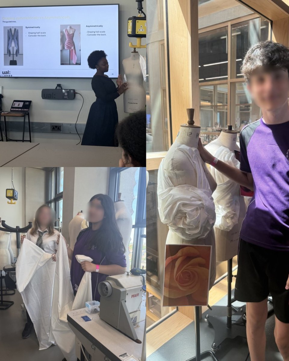 BuxtonSchInfo's tweet photo. Year 10 enjoyed a fantastic visit to the London School of Fashion during Personal Development Week, trying their hand at draping fabric on mannequins and exploring the world of fashion design. 👗🎨
#PersonalDevelopment #FashionEducation https://t.co/58G5YVojbJ