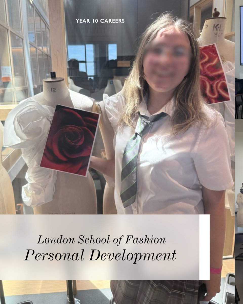 BuxtonSchInfo's tweet photo. Year 10 enjoyed a fantastic visit to the London School of Fashion during Personal Development Week, trying their hand at draping fabric on mannequins and exploring the world of fashion design. 👗🎨
#PersonalDevelopment #FashionEducation https://t.co/58G5YVojbJ