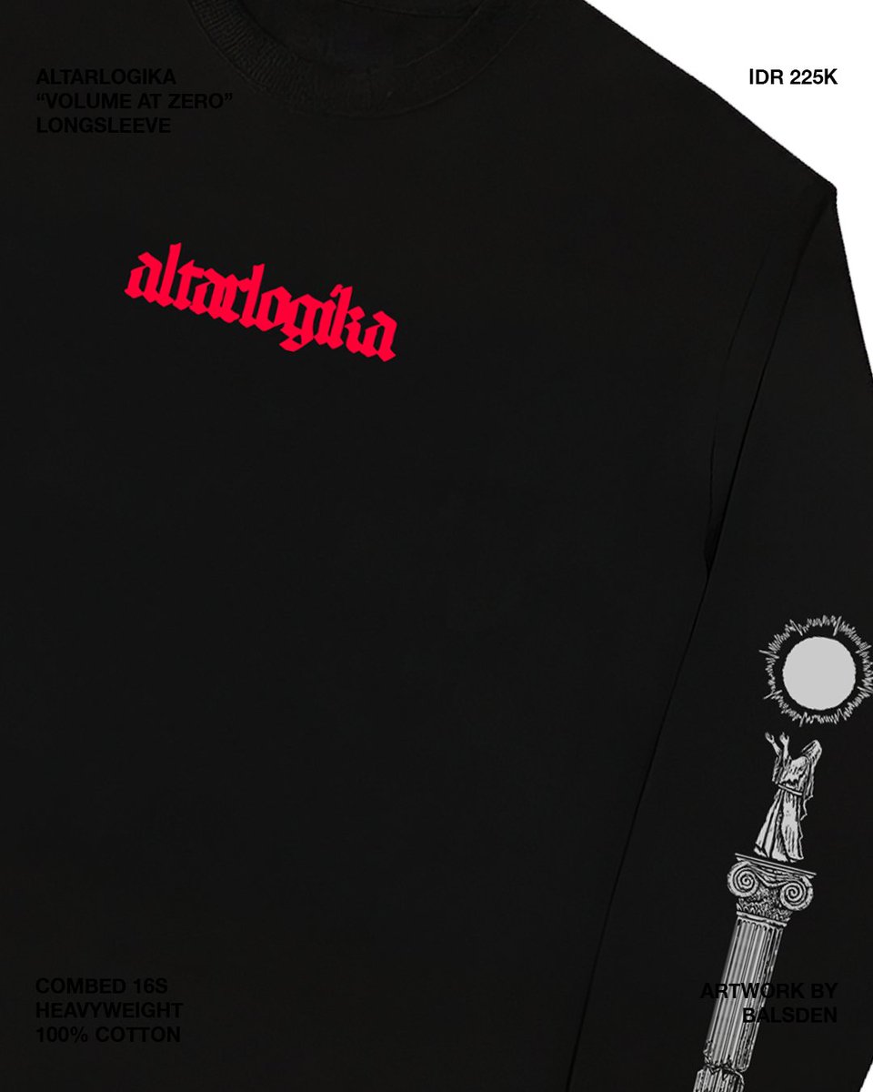 altarlogika's tweet photo. karena banyak yang nanyain merch
jadi gw cetak ulang desain ini di longsleeve
cuma cetak 24pcs - gambar ilustrasi oleh @balsden 
225rb rupiah
dm aja yang mau pesan ya https://t.co/67mOOskzu1