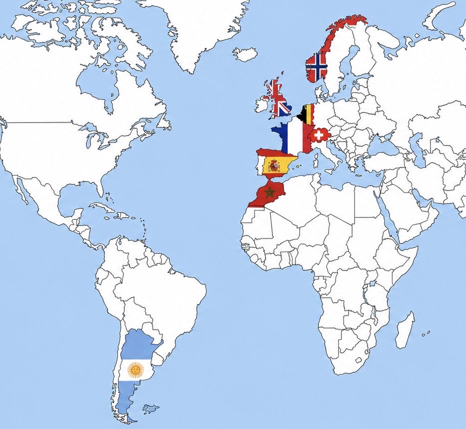 SebaenSanpa's tweet photo. Por quién vas a hinchar??? 
Por quem vai torcer???
#mundialdefútbol2026 #worldcup2026 
#France #Morocco #belgium #spain 
#norway #england 
#argentina #Switzerland https://t.co/rUy0DjKACq