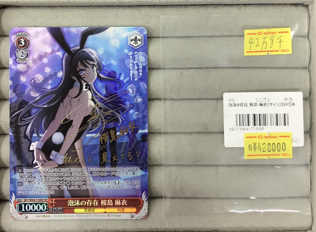 WS 販売情報】 ヴァイスシュヴァルツから 泡沫の存在 桜島麻衣【SP