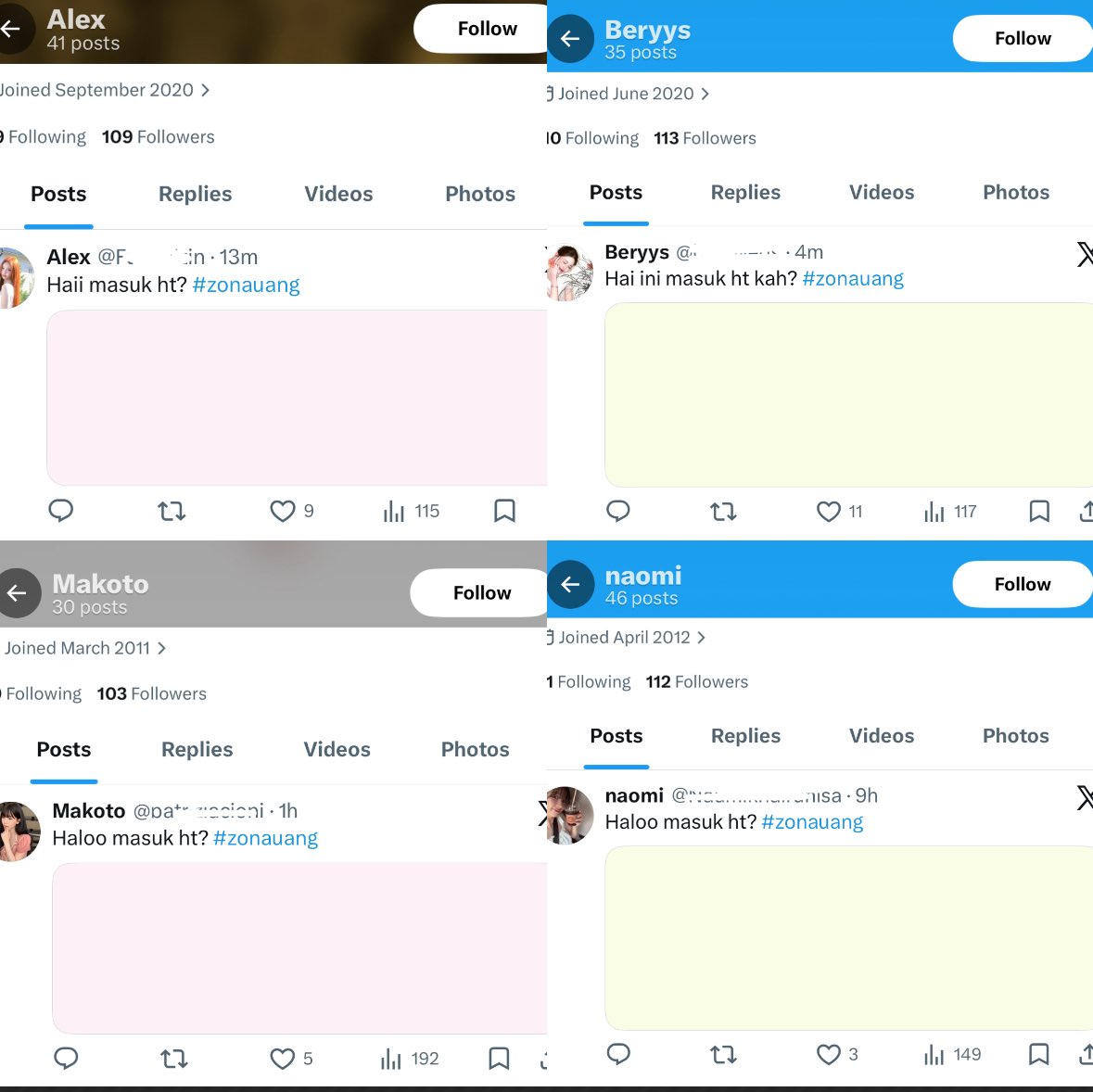 croiszaint's tweet photo. WTS AKUN BA MASUK MT HT F100

♡ ͏͏ ͏͏ ͏͏ ͏verif email ͏͏only hotmail + gmail 
♡ ͏͏ ͏͏ ͏͏no redflag

price 48k/each yuk. 
#zonauang https://t.co/aYHHNc1xSi