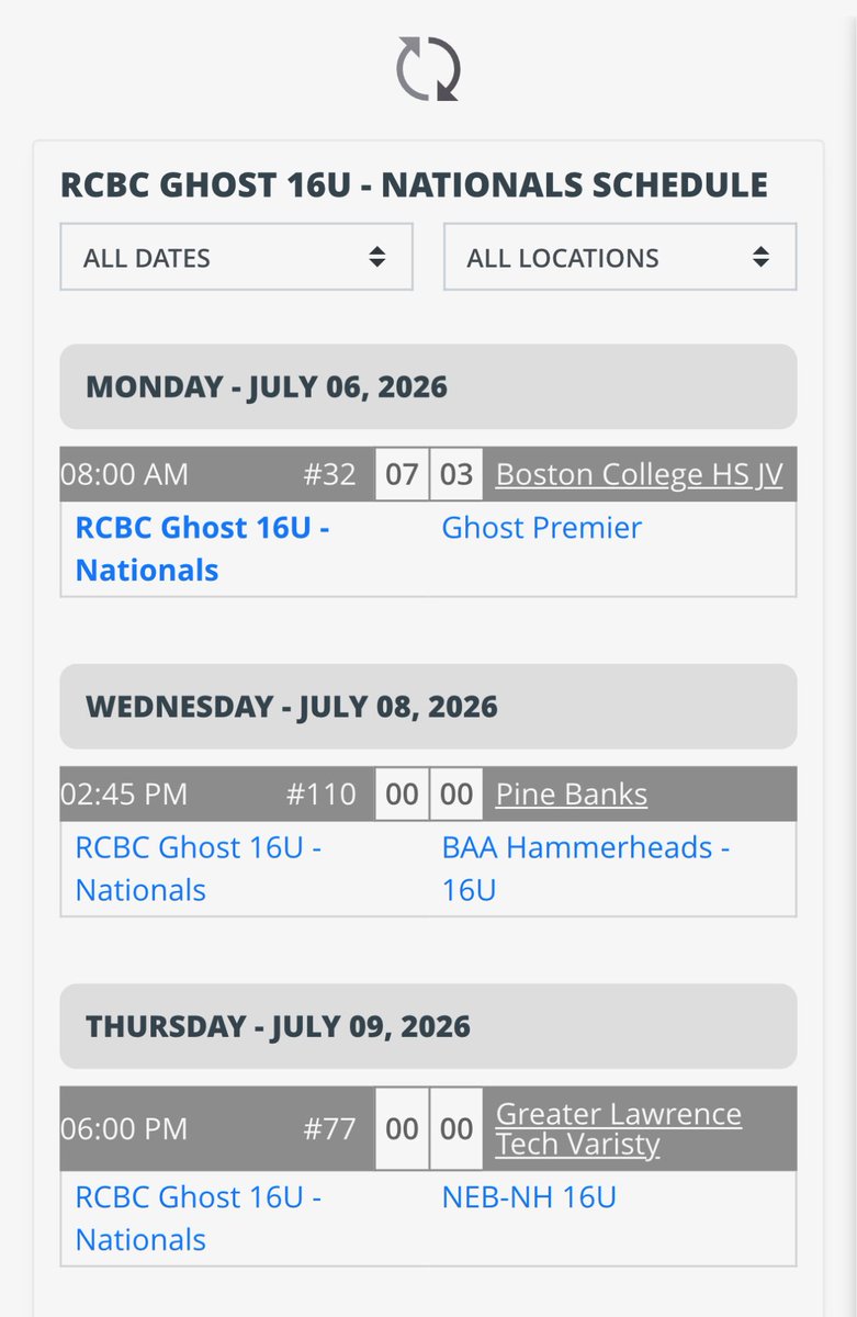 nickyb009's tweet photo. Updated schedule @PSBaseballScout  @PSBaseballinc  Boston Classic. Video from the first game of the tournament.  RCBC 16U Nationals https://t.co/gQ5v1b2zM1