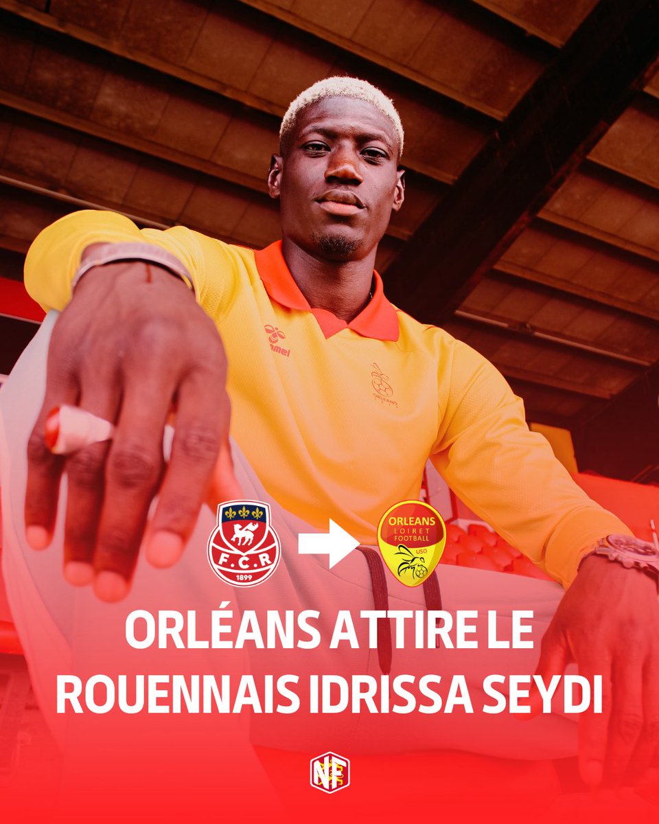 NFNormandie_'s tweet photo. 🚨✍️ 𝗜𝗗𝗥𝗜𝗦𝗦𝗔 𝗦𝗘𝗬𝗗𝗜 𝗤𝗨𝗜𝗧𝗧𝗘 𝗟𝗘 𝗙𝗖 𝗥𝗢𝗨𝗘𝗡 𝗘𝗧 𝗦𝗜𝗚𝗡𝗘 𝗔̀ 𝗟'𝗨𝗦 𝗢𝗥𝗟𝗘́𝗔𝗡𝗦 !💛❤️

Arrivé en provenance d'Avranches en début de saison, l'attaquant sénégalais a inscrit 8 buts en 20 matchs en National. 🔥

📷 @US_Orleans https://t.co/wuI5BSx6qM