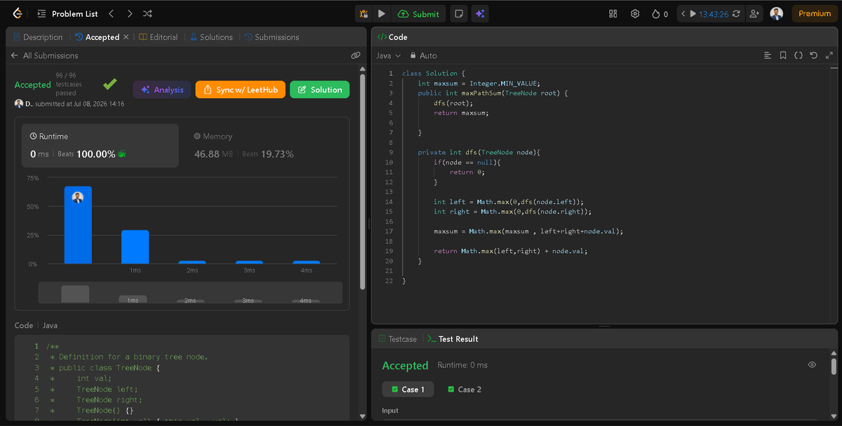 Darshan2042's tweet photo. 📅 Day 38/45 of #SDESheetChallenge @takeUforward_
@striver_79
🎯 Topic - Binary Tree Part - III
🔹Maximum path sum
🔹Construct a BT from Preorder and Inorder
🔹Construct a BT from Postorder and Inorder
#DSA #Java #LeetCode #BinaryTree #SoftwareEngineer #InterviewPreparation https://t.co/aAL19dDsoc