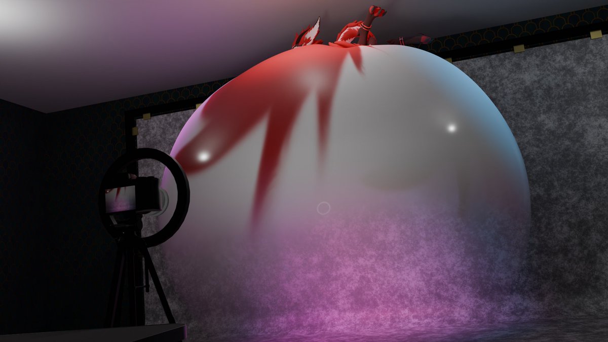 FennDurr's tweet photo. Bit of an old render, from january of this year of one of my partners
@Adamgol05183752 
for their birthday! Always need some balloons for a birthday, and it seems like he took it upon himself to become one~! https://t.co/PvBZrlms8k