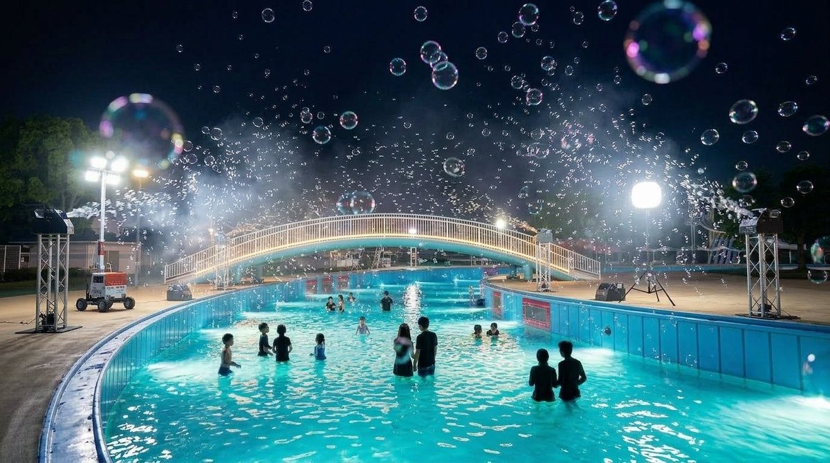YakeiLW's tweet photo. 【 待望のナイトプール‼ 】
🌊SHIRAKOBATO NIGHT POOL🌊

［開催］7/8（水）・10（金）・12（日）
［地域］埼玉 アルネットホームスマイルパークしらこばと

3日間の特別開催で #ナイトプール 営業を実施✨
ライトアップされた「流水プール」で、夏の夜ならではの水遊びを楽しもう！

▾記事▾
https://t.co/8aSe1YGWHi
18:00～21:00（入園19:30まで／最終遊泳20:30まで）
※チケット各日1,500枚限定
※12日は別途ナイトプールチケットが必要

@shirakobato1