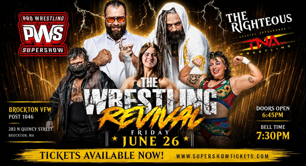 indiewrestling's tweet photo. JUST ADDED

@PWSupershow presents
The Wrestling Revival

Featuring

@DEATHxWALKS @NoNamexVincent v @bearbronsonBC @ChanThomasPro
@liviyahpw v @the_gnomie
@victorious_brg v @DjPowersWrestle v @WildHorseTKO
+ @ItsDustinWaller &amp; more!

Watch it now
https://t.co/tt135XMc79 https://t.co/gGGJu05M6s