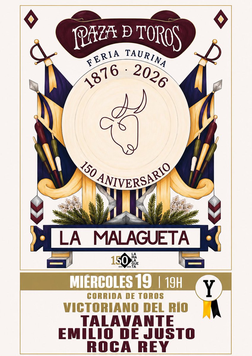RocaRey's tweet photo. 🚨 ¡𝗡𝗨𝗘𝗩𝗔𝗦 𝗙𝗘𝗖𝗛𝗔𝗦ⵑ

📍MÁLAGA 
🗓️ 19 de AGOSTO
Toros de Victoriano del Río

Alejandro Talavante
Emilio de Justo
@RocaRey 

🗓️ 22 de AGOSTO
Toros de Torrealta y Garcigrande

Morante de la Puebla
@RocaRey 
David de Miranda

🎟️ Entradas en https://t.co/nuXum3M4OJ https://t.co/XMoVafej8h