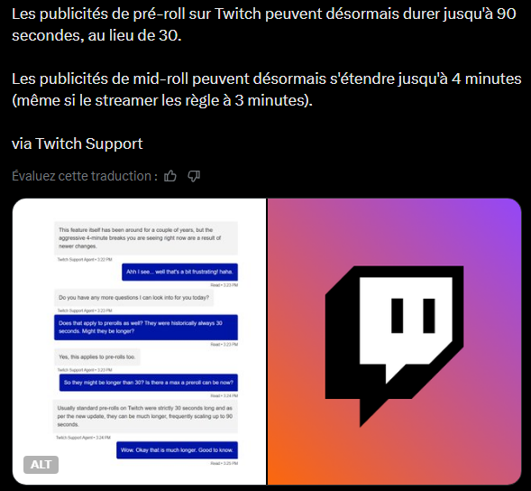 KeolaKumaneko's tweet photo. Pour faire suite à ce dont je parlait la semaine dernière sur les pubs déclenchées et le prérolls, bon bah si ça se vérifie ça promet ! 🤔

Information tirée de @zachbussey (Merci beaucoup) https://t.co/Z5DvevlvX6
