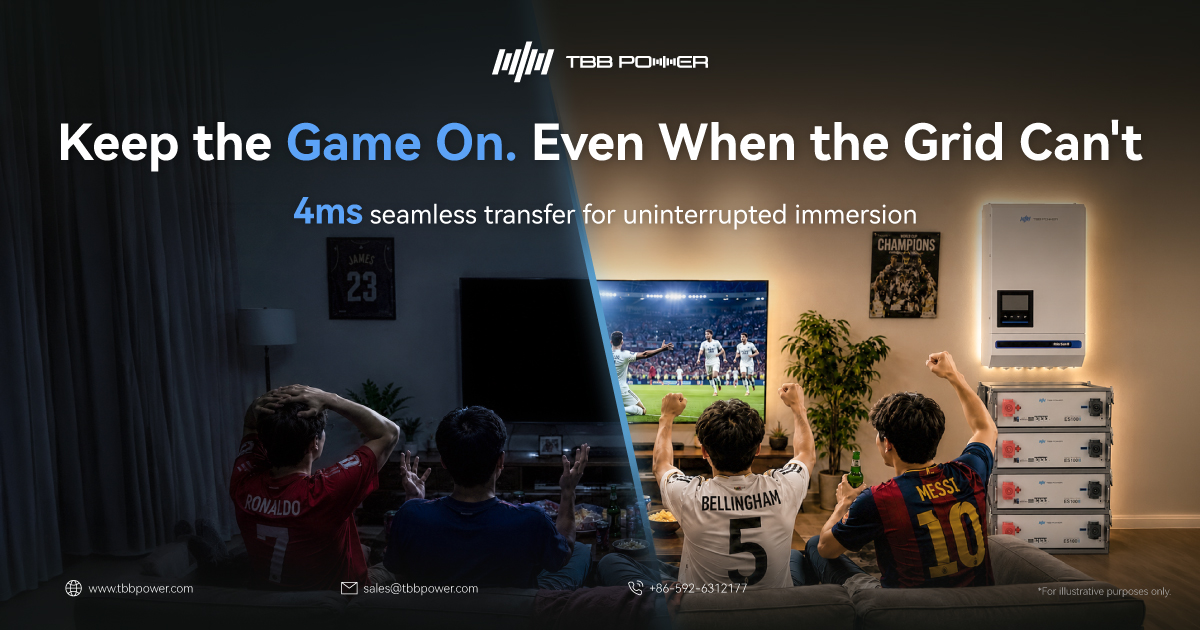 tbbpowerenergy's tweet photo. The goal. The penalty. The winning moment.
Don’t let a blackout steal it.
With TBB backup power and 4ms seamless transfer, your home stays powered when the grid goes down.
⚡ Keep every moment on. https://t.co/6Crs9Wt000